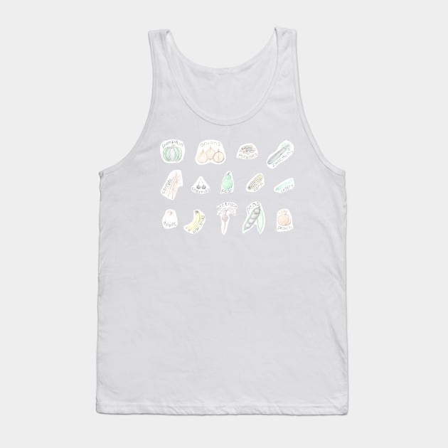 Fruit and Veg collection 1 in colour Tank Top by Acetry99